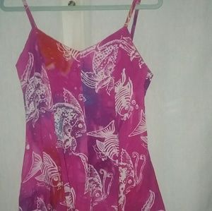 Vintage print fishy- fishs Dress